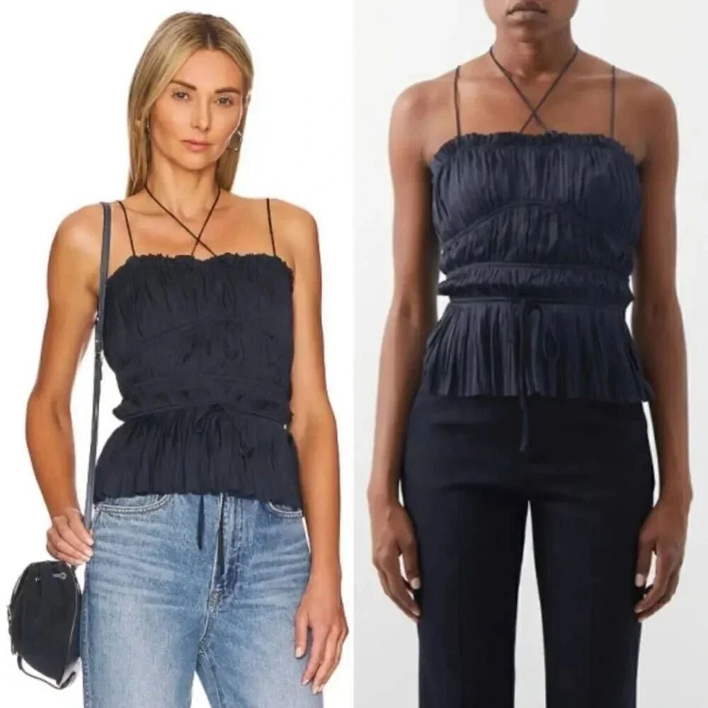 Ulla Johnson Calista Tank Top in Midnight 8 $375